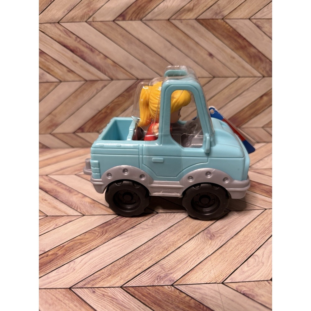 Fisher Price Little People Blue Pick Up Truck Jeep Help A Friend W/figure - Picture 5 of 7